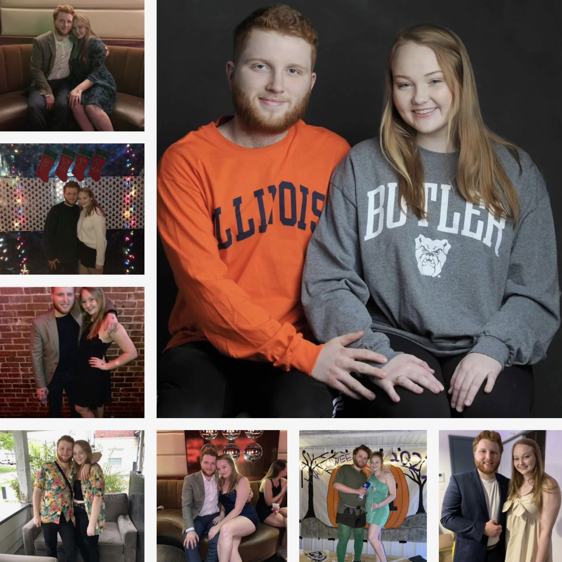 Emma and Tom at the botanical garden
