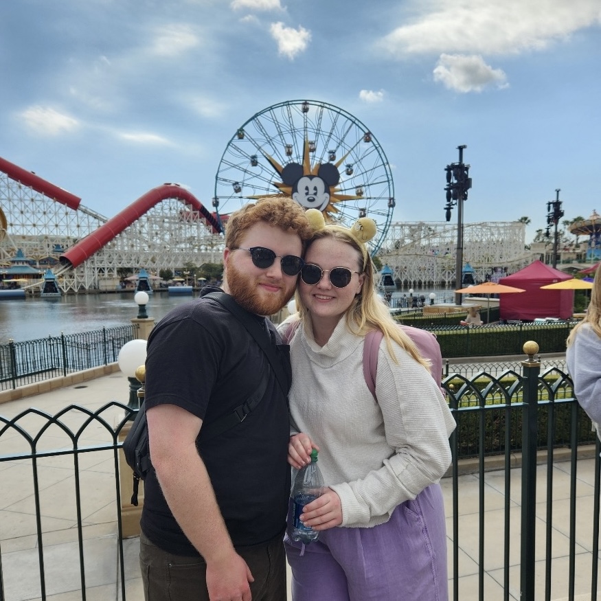 Emma and Tom at the botanical garden