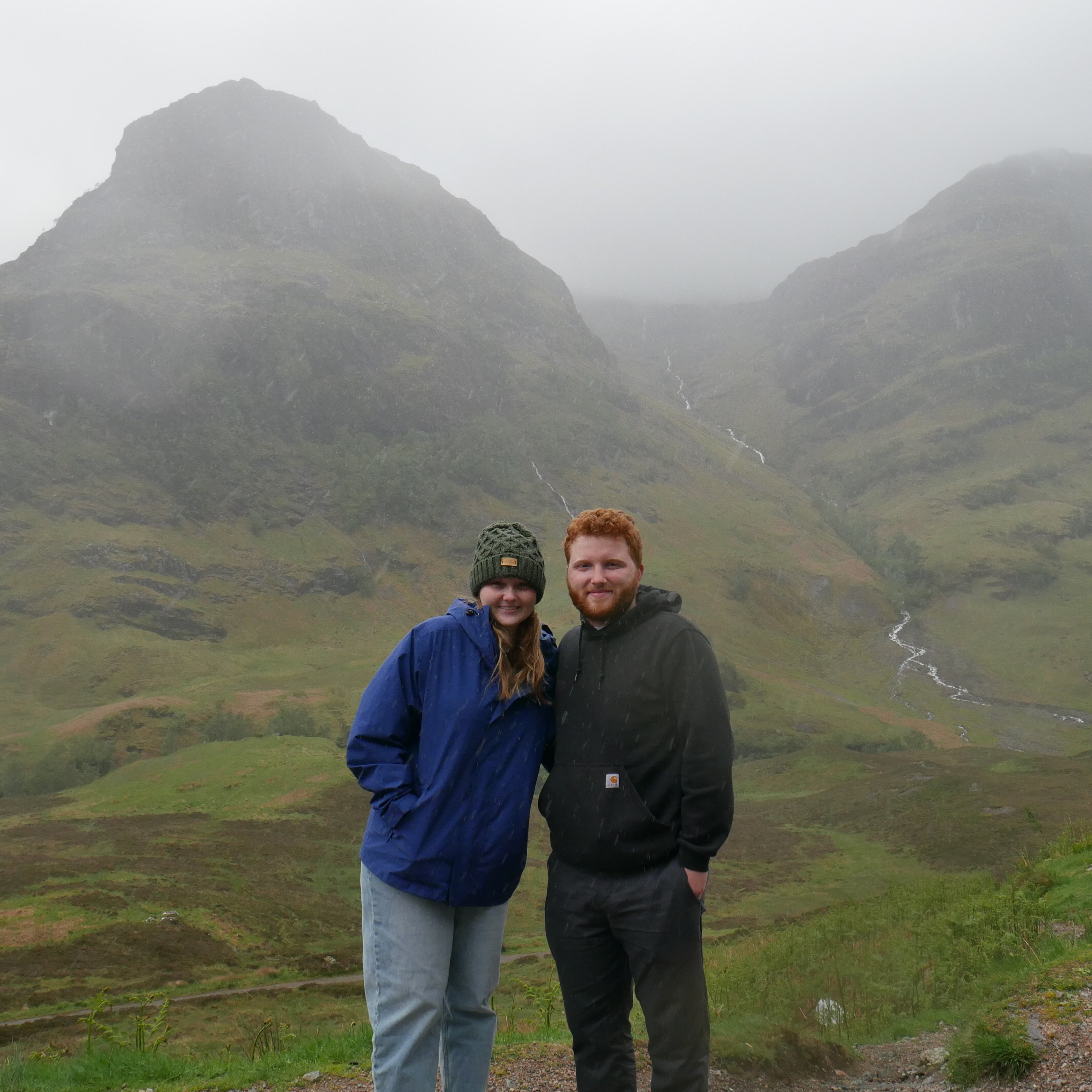 Emma and Tom at the botanical garden