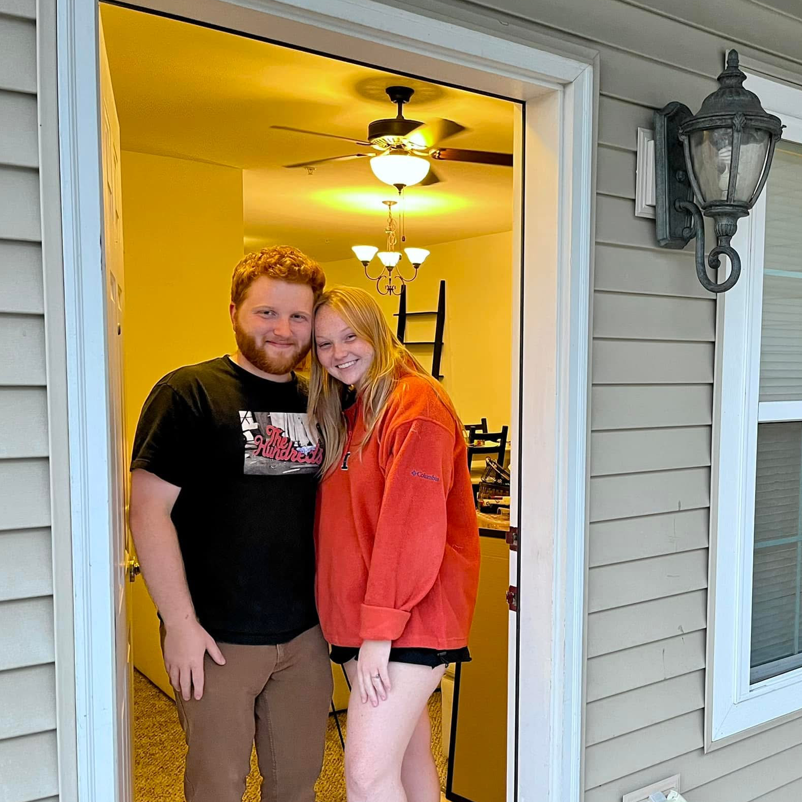 Emma and Tom at the botanical garden