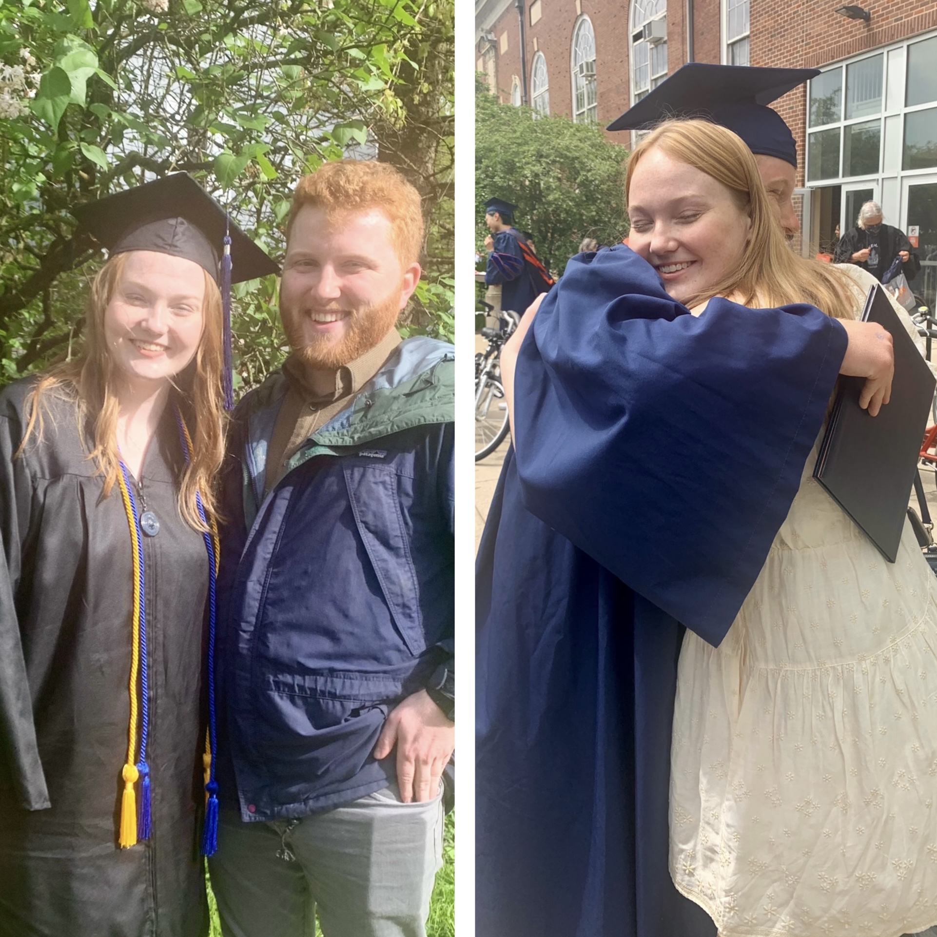 Emma and Tom at the botanical garden